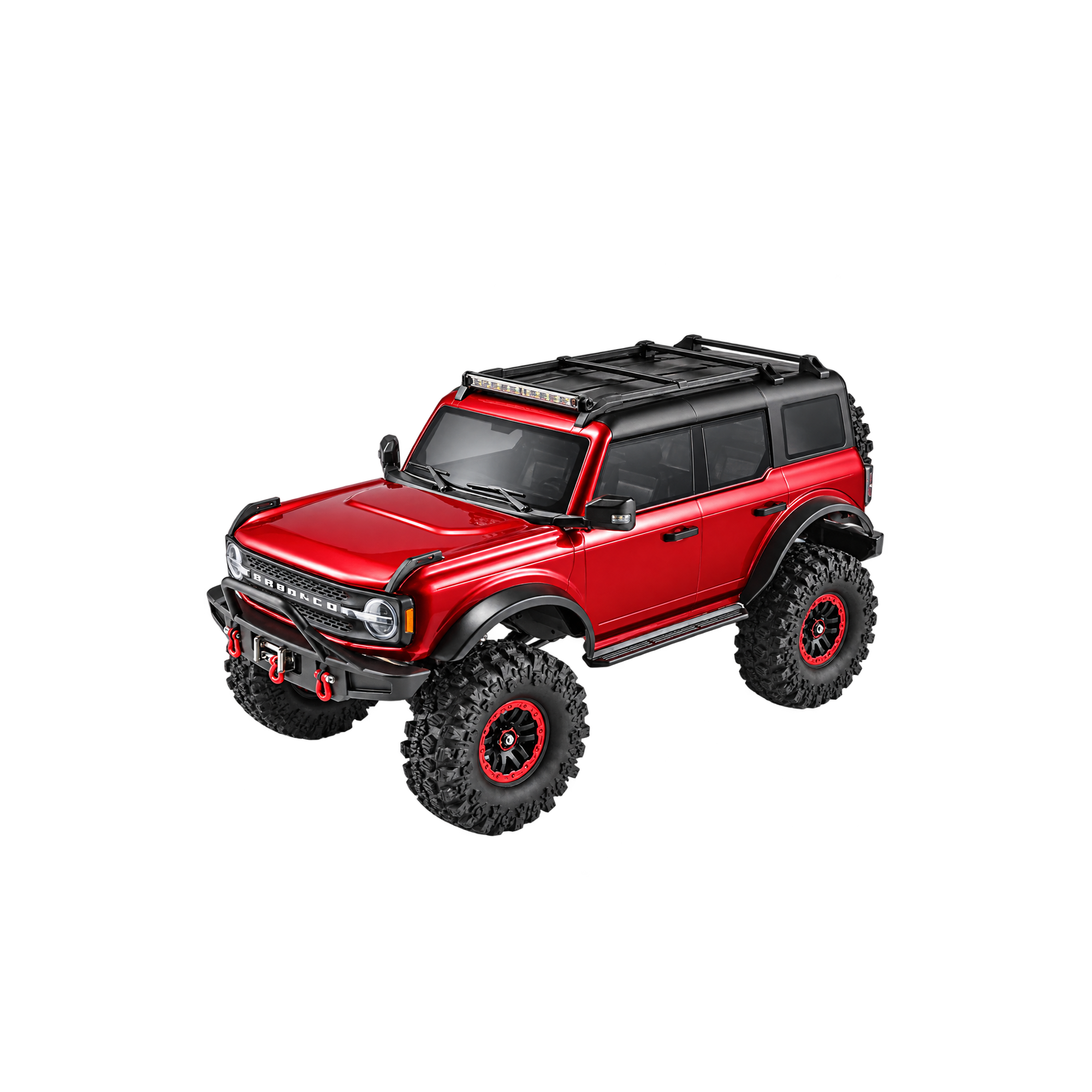 Red Toy Off-Road SUV — Big red off-road toy SUV built for imaginative adventures.