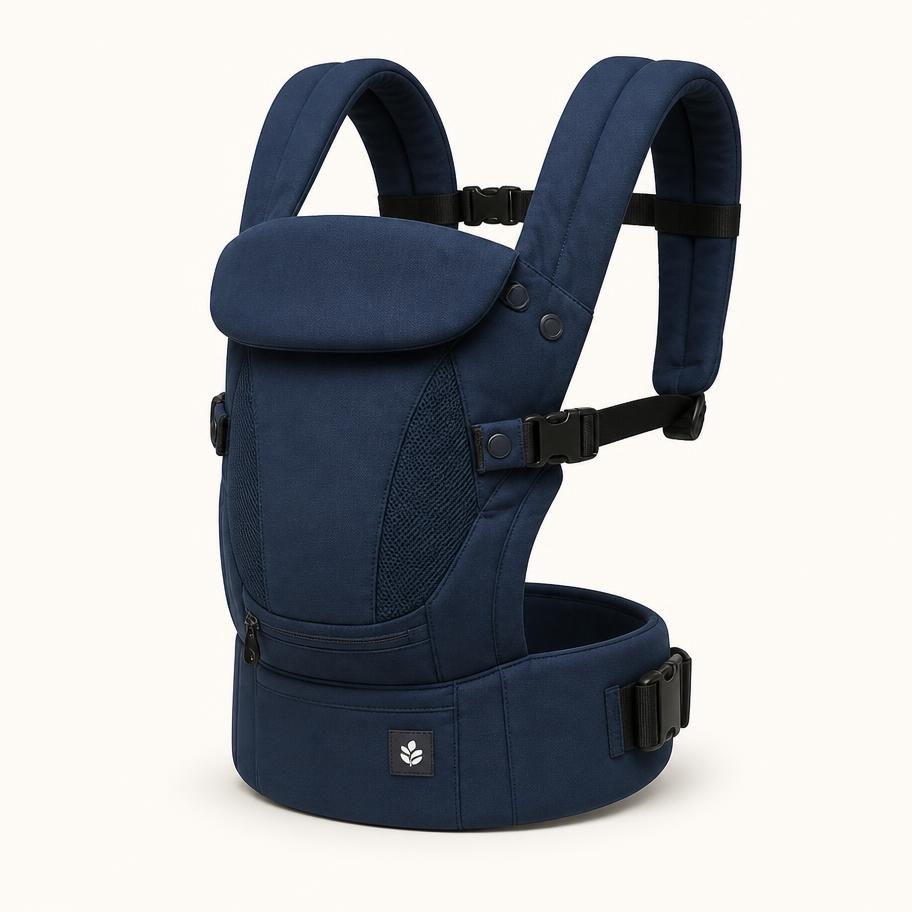 Ergonomic Baby Carrier — Four carry positions with wide, padded shoulder support.