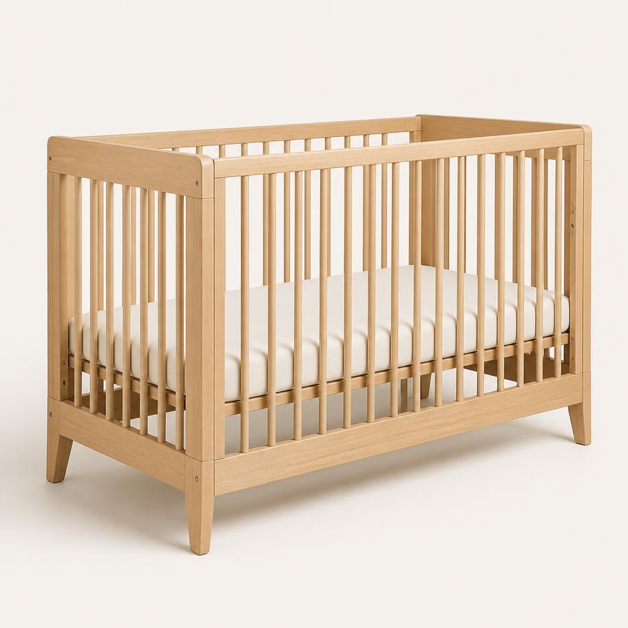 Solid Wood Convertible Baby Cot